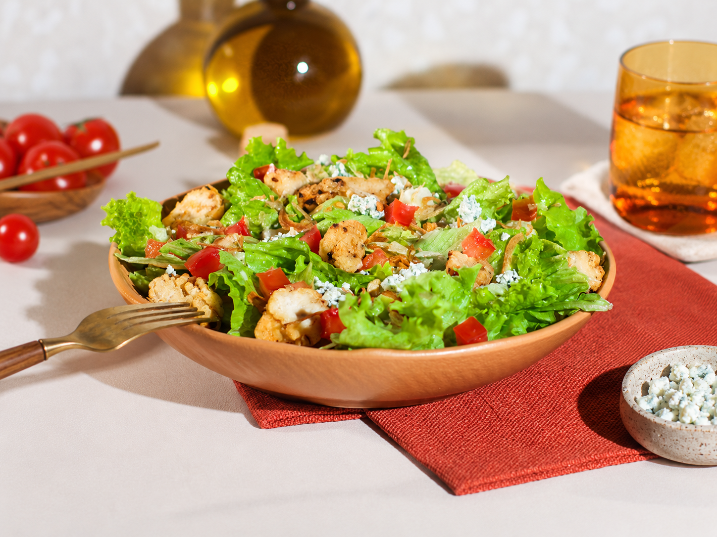 Salada Honey Crispy Chicken
