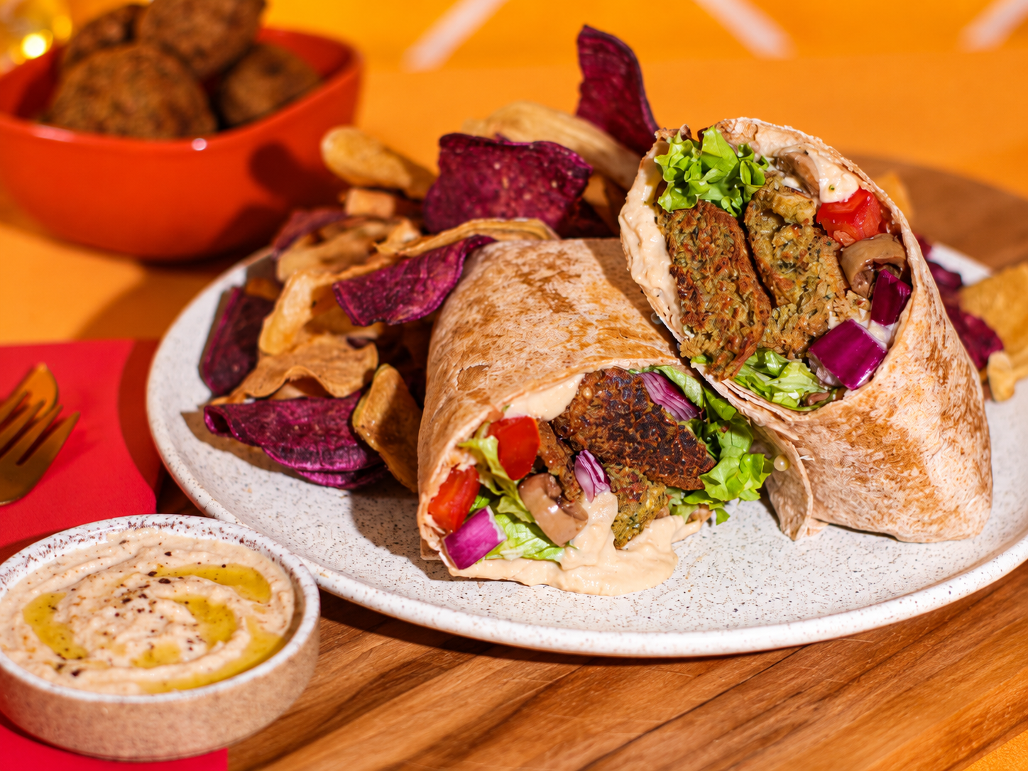 Wrap Árabe Vegano